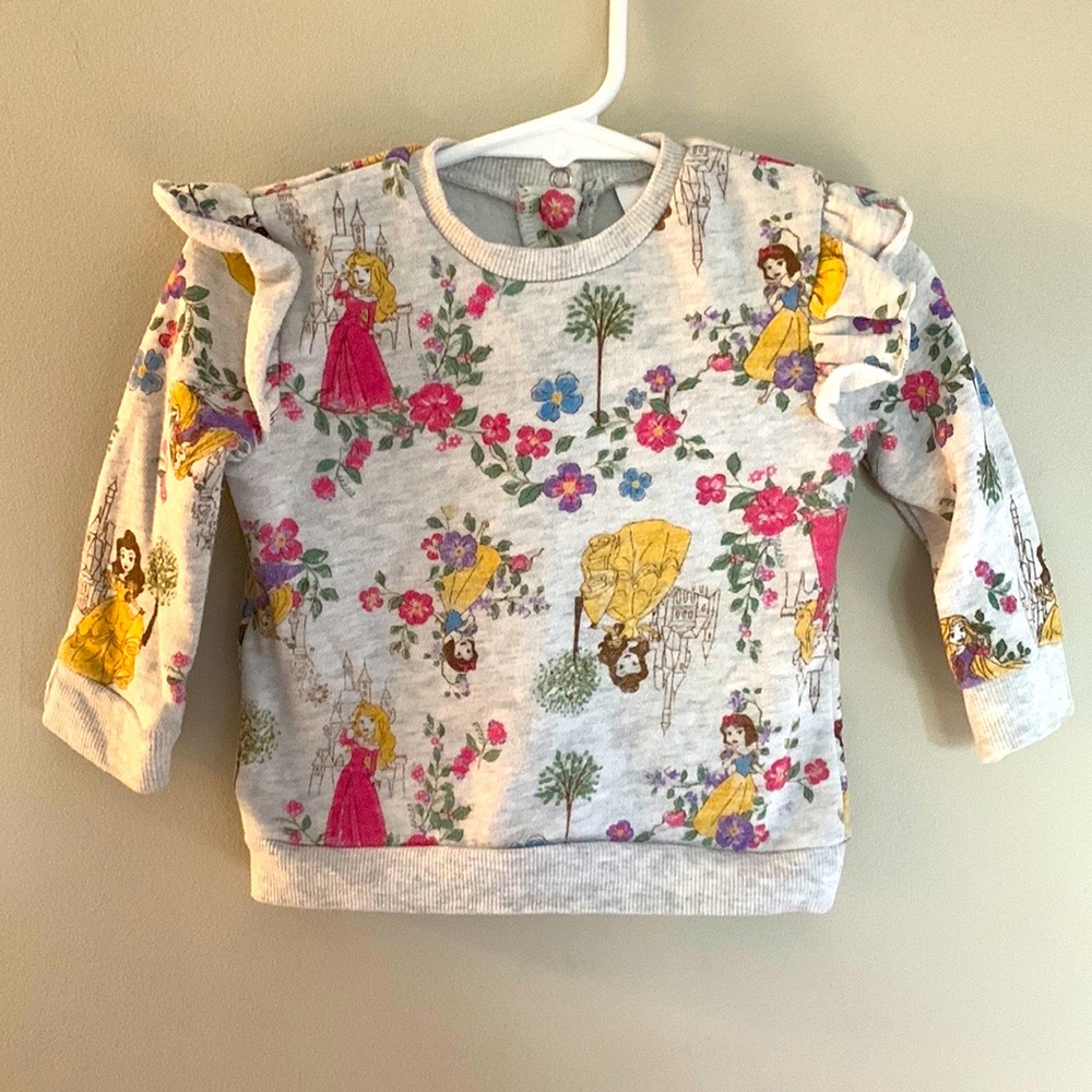 Disney Baby Girl Princess Crewneck Sweatshirt